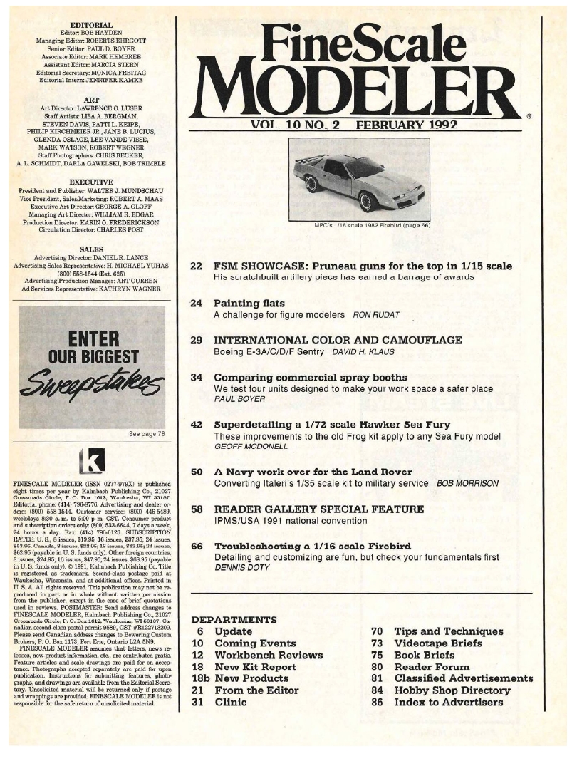 FineScale Modeler 1992-02 (Vol10-02)